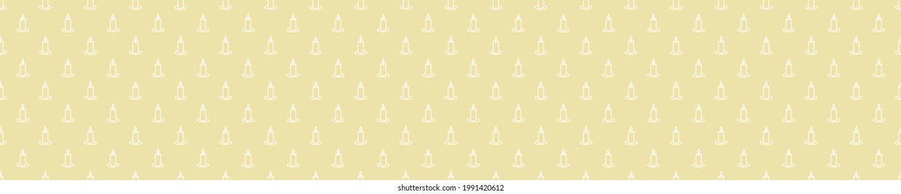 Beige seamless pattern with candles