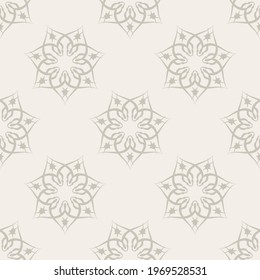 Patrón ininterrumpido beige con adorno floral. Bien por antecedentes, impresiones, prendas de vestir y textiles. 