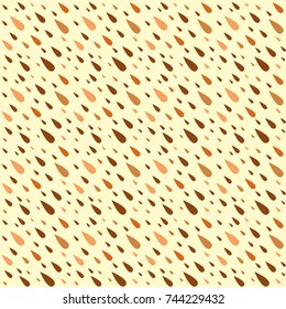 Beige seamless pattern with raindrops in brown tones - Eps10 vector graphics and illustration
