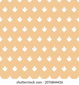 Beige seamless pattern with white cactus.