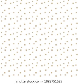 Beige Seamless repeat pattern with random uneven squares shapes on white background