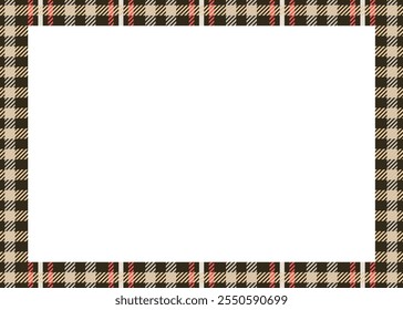 Beige Schäfer-Scheckmuster, Tartan-Scheckmuster-Rahmen, Hintergrundgrafik