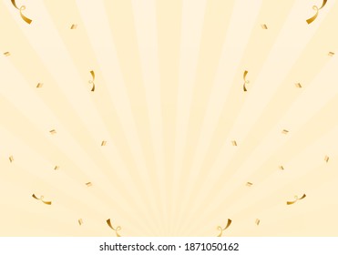 Beige spiralförmige Hintergrundgrafik. Ein knackiger, goldener Parteichef.