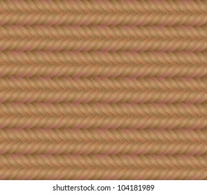 Beige straw woven mat