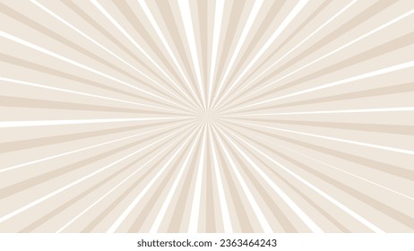 Beige sunburst background with rays