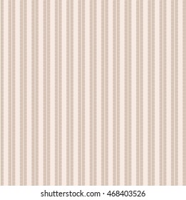 Beige textile fabric with vertical stripes. Abstract vector.