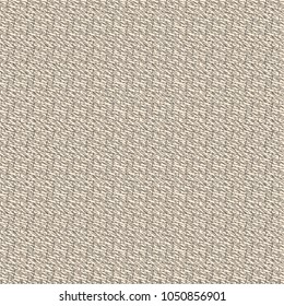 Beige textured background. Abstract woven fabric. Graphic design, consisting of hatching combined with some geometric elements. Vector illustration.