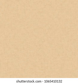 Beige textured background. Canvas paper texture. Cardboard. Vector illustration.
