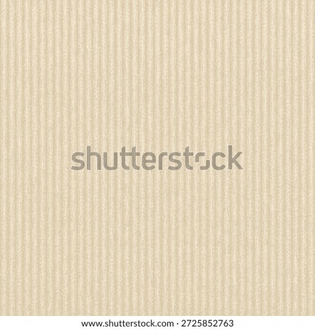 Beige, thick, corrugated or ribbed sheet of paper. Craft paperboard texture. Striped cardboard. Carton background. Abstract vector seamless.