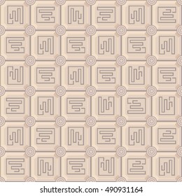 The beige tile, seamless can be used as a  wallpaper for your site, design projects, textile goods and other.