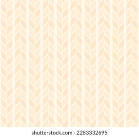 trenzas de tono beige en un patrón sin soldadura vectorial
