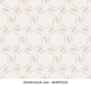Beige tones. Abstract vector illustration with intricate sketches of geometric shapes. For interior decoration, textile industry, printing industry.
