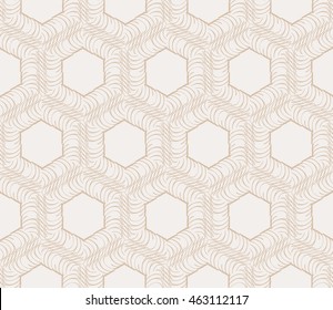 Beige tones. Abstract vector illustration with intricate sketches of geometric shapes. For interior decoration, textile industry, printing industry.