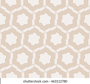 Beige tones. Abstract vector illustration with intricate geometric patterns. For interior decoration, textile industry, printing industry.
