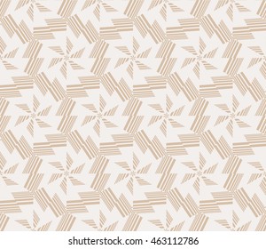 Beige tones. Abstract vector illustration with intricate geometric patterns. For interior decoration, textile industry, printing industry.