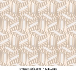 Beige tones. Abstract vector illustration with intricate geometric patterns. For interior decoration, textile industry, printing industry.