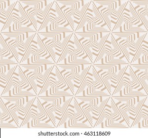 Beige tones. Abstract vector illustration with intricate geometric patterns. For interior decoration, textile industry, printing industry.