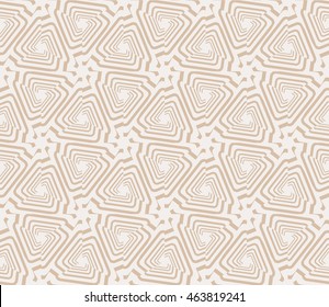 Beige tones. Abstract vector illustration with intricate geometric patterns. For interior decoration, textile industry, printing industry.