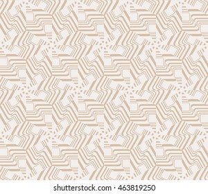 Beige tones. Abstract vector illustration with intricate geometric patterns. For interior decoration, textile industry, printing industry.