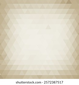 Beige Triangle Background Vector Illustration