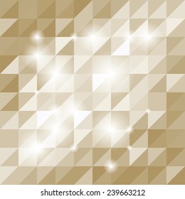 beige triangles background with spot lights