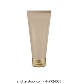 Beige tube mock-up for cream