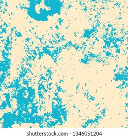 Beige turquoise grunge background. The texture of the brush