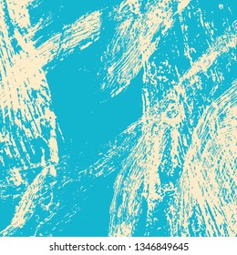 Beige turquoise grunge background. The texture of the brush