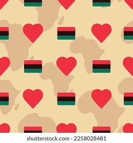 Beige Vector African Symbols repeat pattern background design