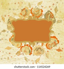 Beige vintage greetings. And also includes EPS 8 vector