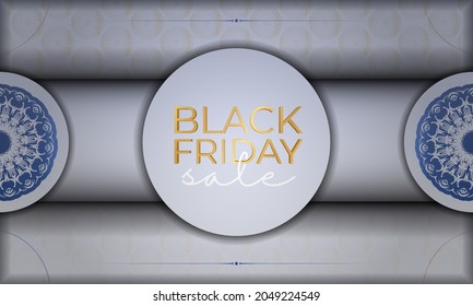 Beige vintage pattern black friday sale poster