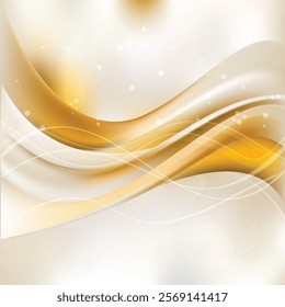 Beige Wave Background Vector Illustration