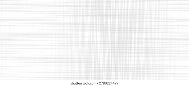 Beige and white fabric seamless texture. Crosshatch linen canvas repeating background. Weave sackcloth material wallpaper. Rough rustic woven burlap textile. Vector organic hessian cotton backdrop