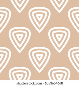 Beige and white geometric seamless pattern for web, textile and wallpapers