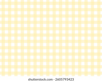 Beige and white gingham check background illustration.