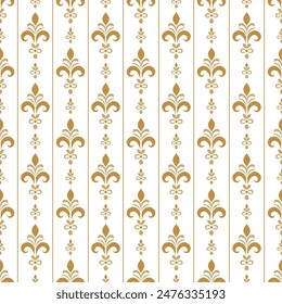 Vector de lujo beige y blanco con patrón transparente. Adorno, motivos tradicionales, étnicos, árabes, turcos, indios. Ideal para tela y textil, Fondo de pantalla, diseño de empaque o cualquier idea deseada.