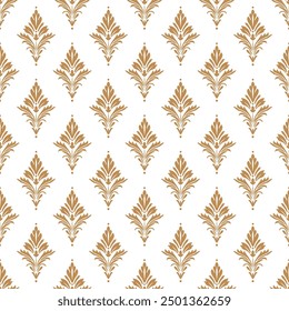 Beige und weiße Luxus Vektor nahtlose Muster. Ornament, Traditionelle, Ethnische, Arabische, Türkische, Indische Motive. Ideal für Stoff und Textilien, Tapeten, Verpackungsdesign oder jede gewünschte Idee.