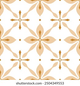 Patrón sin costuras de Vector de lujo beige y blanco. Ornamento, tradicional, étnico, árabe, turco, motivos indios. Ideal para tela y textiles, Fondo de pantalla, diseño de embalaje o cualquier idea deseada.