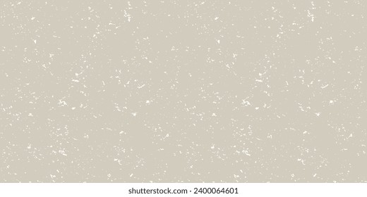 Beige and white mottled seamless pattern. Small grunge sprinkles, particles, dust and spots wallpaper. Noise grain repeating background. Overlay random grit texture. Vector illustration