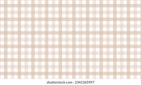 Beige and white plaid checkered pattern