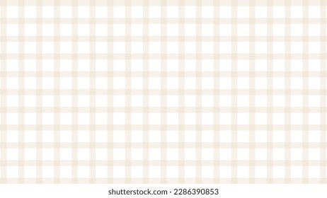 Beige and white plaid fabric texture