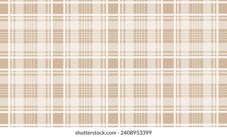 Beige and white plaid texture as a background