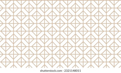Beige and white seamless pattern with ornament