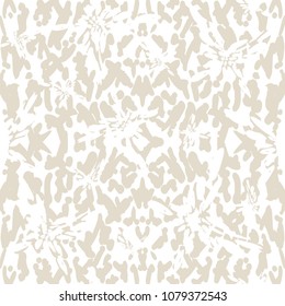 Beige white stripe pattern. Vector shibori seamless print. Organic watercolor background. Tie dye tile. Geometric seamless pattern. Hand drawn japan batik design. Kimono watercolour