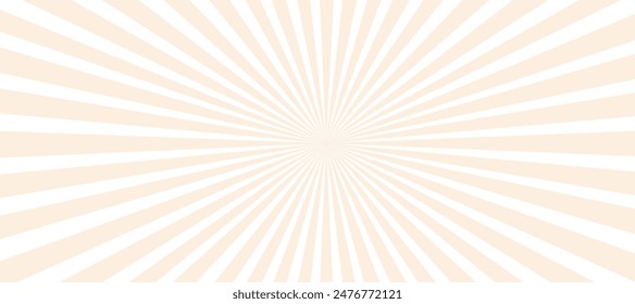 Beige and white sunburst background with rays