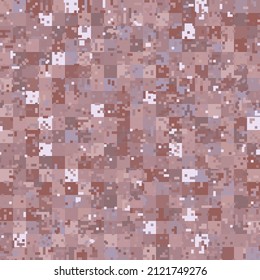 Beige and white texture digital military camouflage seamless pattern. Abstract army and hunting masking ornament background. Vector digital pixel mosaic camo texture
