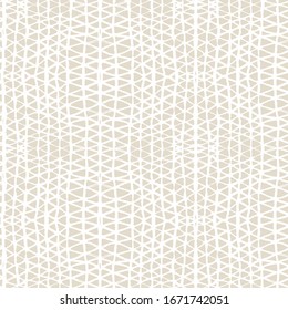 Beige and White Watercolor Shoji Design. Kimono Tile.  Shibori Seamless Pattern. Tie Dye Abstract Texture. Organic Minimal Grid. Batik Tie Dye Border. Stencil Japan Background.