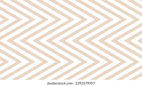 Beige and white zigzag wave geometric pattern background