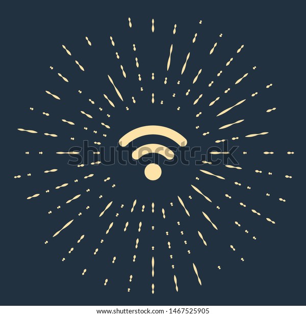 Beige Wifi Wireless Internet Network Symbol Stock Vector Royalty Free