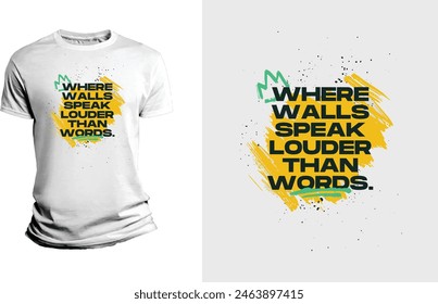 Beige Yellow Grunge Typography Tshirt, inspirational quote T-shirt design, motivational T-shirt 